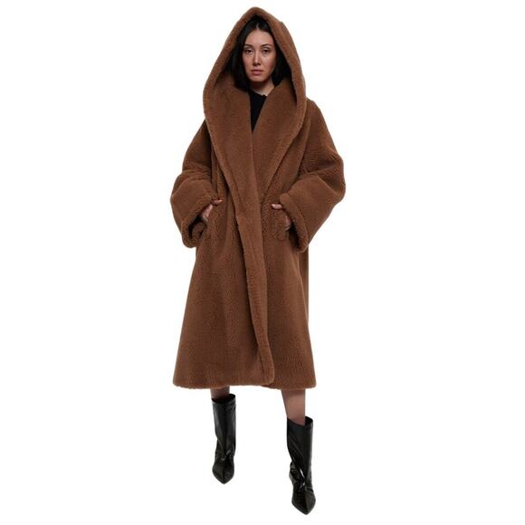 MaxMara **ICONIC** Camel Hooded Teddy Coat !!NWT!! - Picture 5 of 11